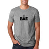 Round Neck His Bae Grey T-Shirt