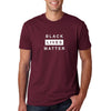 Round Neck Black Lives Matter Maroon T-Shirt