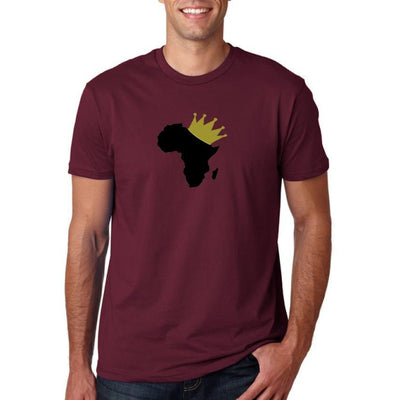 Round Neck Africa 2 Maroon T-Shirt